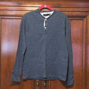 Men's Polo Ralph Lauren Lined Henley Shirt Size M